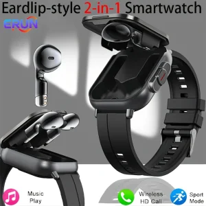New Smart Watch, Earphone Watch 2-In-1, Full Touch Sports Smart Watch, Phone Connection/Call,